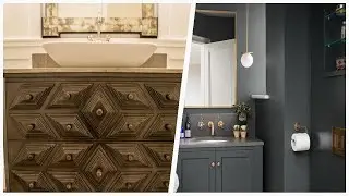 75 Transitional Powder Room With Limestone Countertops Design Ideas You'll Love 🔴