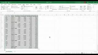 Creating Report with Subtotal in Excel