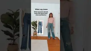 How Long Should Your Jeans Be? Jean Length | Wide Leg Jeans | Boyfriend Jeans | Cropped Straight