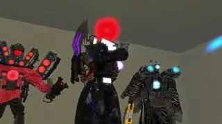 The trio of titans invades the Skibidi toilet base episode 71 (excerpt) (P3D)
