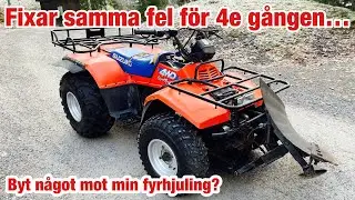 Fixar min förbannade fyrhjuling för sista gången. Suzuki Quadrunner 250 4wd.