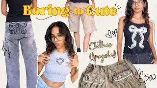 EASY DIYs to Upcycle OLD and BORING clothes ⋆.𐙚 ̊  *