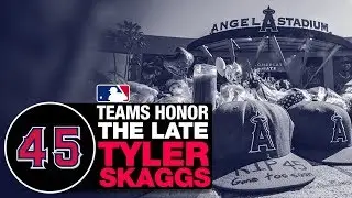 Teams across MLB honor Tyler Skaggs
