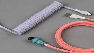 LANO USB A to Type C for Mechanical Gaming Keyboard Double Sleeved Wire with GX16 Detachable Aviator