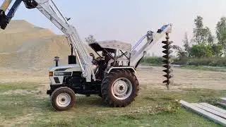 Pole Master, Pole Digger, Pole Rotator, Pole Erection Machine 8400006576 4k video #4k