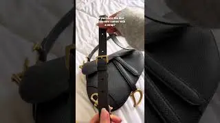NEW DIOR SADDLE WITH STRAP! #diorsaddlebag #dior #crossbodybag
