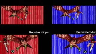Retrotink 4K Pro SNES Captain Tsubasa 3 Graphic Comparison with Framemeister mini