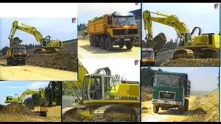 LIEBHERR R964 & MAN F8, MB Dump Trucks / Fa. Kirchhoff A8 Karlsbad, 19.06.1997.