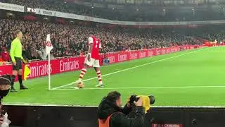 Bukayo Saka Corner Vs Southampton Afc #premierleague #bukayosaka #arsenalfc #southamptonfc