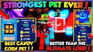 ⛏️NEW *137K POWER* PET!! 🎃STRONGEST HALLOWEEN PET!! (Mining Simulator 2 Roblox)
