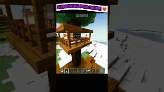 Minecraft Stater Tree House 🏡 #shorts #viral #shortsfeed #minecraft #build #noobdevil #trending