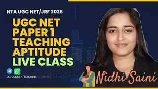 UGC NET Paper 1 Teaching Aptitude Live Class | Unit 1 Full Syllabus | Class 03 I JRF 2026 Prep