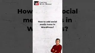 How to add social media icons in WordPress #shorts #youtubeshorts #wordpress #viral