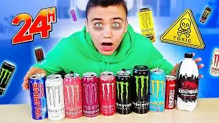 JE BOIS QUE DE LA MONSTER PENDANT 24H !!! (ne pas reproduire ⛔️)