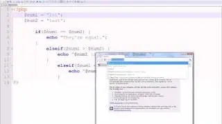 PHP Tutorial - 5 - If, elseif, else statement