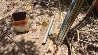 Poço artesiano caseiro. 