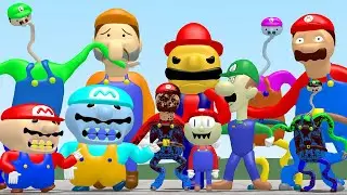 ALL FAMILY OF SUPPER MARIO 3D MEMES NEXTBOT IN GARRY'S MOD