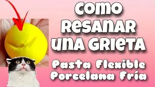 Como Resanar o Cubrir una grieta en una figura de Pasta flexible o Porcelana Fría.