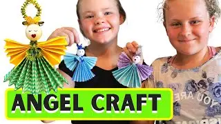 CHRISTMAS ANGEL ORNAMENT - Easy craft for kids