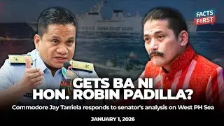 Commodore Tarriela, may nilinaw kay Sen. Robin Padilla