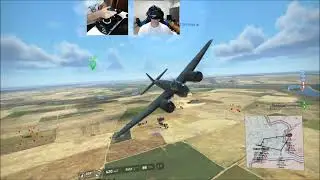 IL2 VR STURMOVIK ju88 train station attack | Thurstmaster hotas one | Samsung Mixed reality