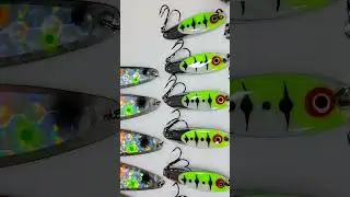 Killer Epoxy Glow Spoons #fishing #epoxy #diy