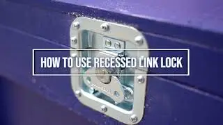 Recessed Link Locks: Tool-Free Crate Access Solution