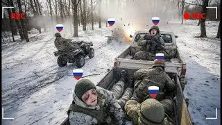 Без пощады: украинский FPV-самолет &laquo;Азов&raquo; неожиданно атаковал российских солдат на открытой местн...