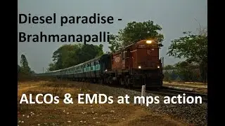Diesel Paradise : Brahmanapalli - 7 in 1 mps action video compilation | Indianrailways | IRFCA #alco