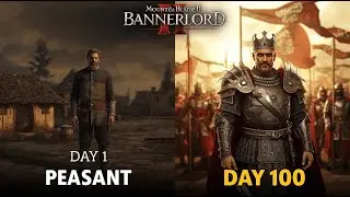 From Peasant to King in 100 Days | Bannerlord Hardcore Live