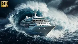 A $3.5 Billion Luxury Cruise Ship vs a Mega Tsunami | Cinematic Ocean Disaster (AI VFX)