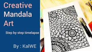 How to Draw Creative Mandala Art Step By Step for Beginners | Mind Relaxing Art