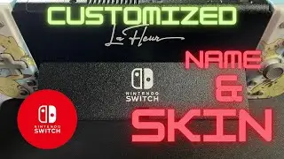 Customized Vinyl Skin & Name for Nintendo Switch Oled (Almost Failed)