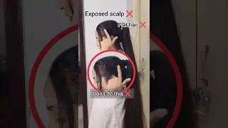 try this ✅ smooth ponytail hair hack #hairstyle #hairtutorial #hair #longhair #shorts #ytshorts