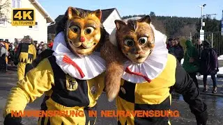 Fasnet Umzug in Neuravensburg Teil2, Narrensprung
