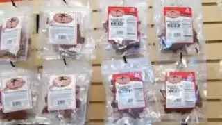 Try 100 exotic jerky varieties at 'Beef Jerky Outlet'