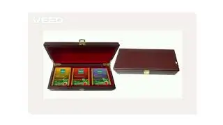 Untitled designCompact 3-Compartment Tea Box &ndash; Red Matte Finish | Handy Travel Pack for Tea Lovers