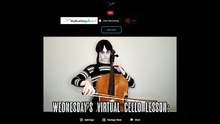 Wednesday's First Virtual Cello Lesson, feat. My Blue Skies Music