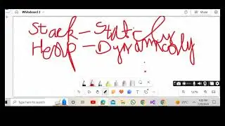 arrays || 1d array statically || inteager and character array