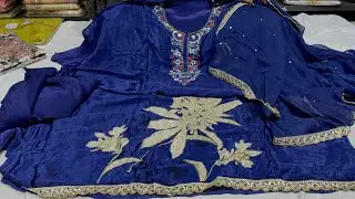 Fancy party wear suit🌹बिल्कुल कम रेट में crape or glass Organja new collection 🥳@kamleshclothhouse 