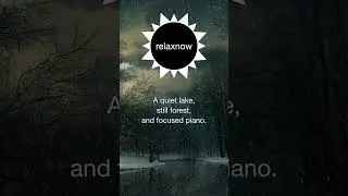 relaxnow | Study Piano by a Winter Lake | Calm Moonlit Focus Ambience
