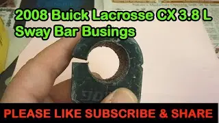 Как заменить втулки стабилизатора поперечной устойчивости на Buick Lacrosse CX 3.8 L 2008 года вы...
