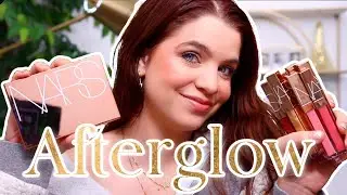 Nars Afterglow Cheek Palette Demo+Review Afterglow Lip Shine 10 NEW Colors Lip Swatches