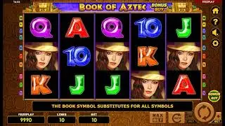 Demo gameplay of Book of Aztec Bonus Buy by Amatic Industries
