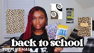 Back to School SUPPLIES HAUL | cheetah print, college freshman #supplieshaul #backtoschool