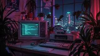 Retro Analog CRT Desk 💾 3HR LoFi & Synthwave Mix — Coding & Deep Focus (Royalty Free)