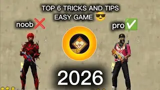 TOP 6 NEW SECRET TIPS AND TRICKS IN FREE FIRE | SOLO DARE REVIVE | EASY GAME 🎮 |#2026 @Toxicffytt 