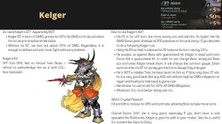 Kelger FR/BT and Kit Evaluation DFFOO