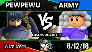 SSC 2018 SSBM - CLG | PewPewU (Marth) Vs. TNC | Army (Ice Climbers) - Smash Melee Losers Quarters