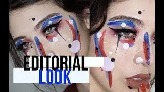 EDITORIAL MAKEUP // AVANT GARDE // and primary colors (minus yellow)??? wow